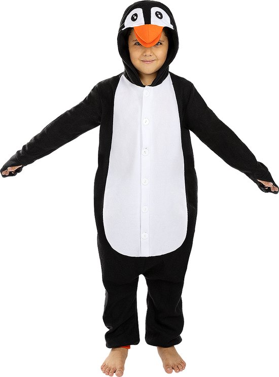 Onesie Met Capuchon Voor Kinderen 4-14 Jaar - Zachte Winter Jumpsuit Met Rits En Zakken