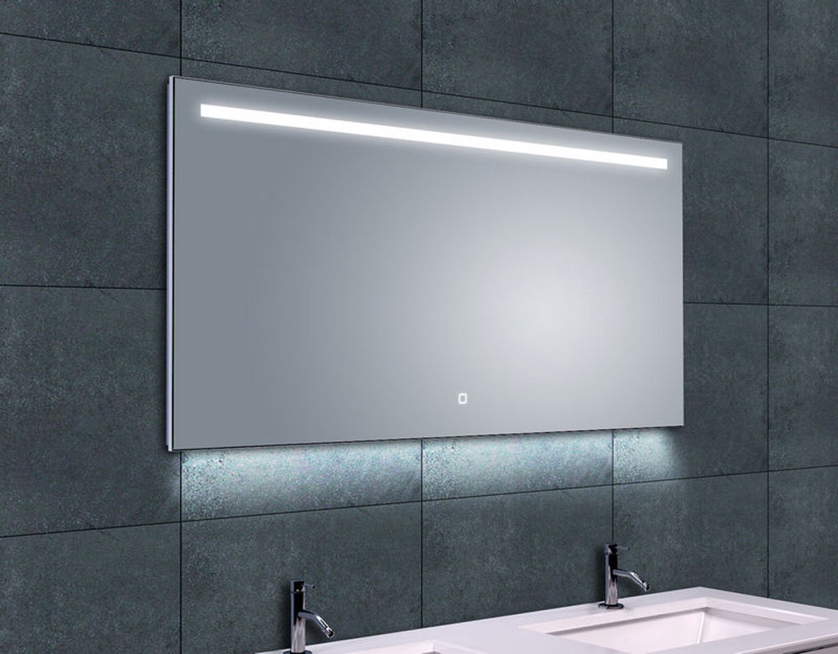 Klea One Dimbare Condensvrije Spiegel Met LED Verlichting En Verwarming 120x60cm