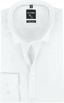 OLYMP No. Six super slim fit overhemd - wit - Strijkvriendelijk - Boordmaat: 38