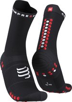 Compressport Pro Racing Socks v4.0 Run High Black/Red - Hardloopsokken