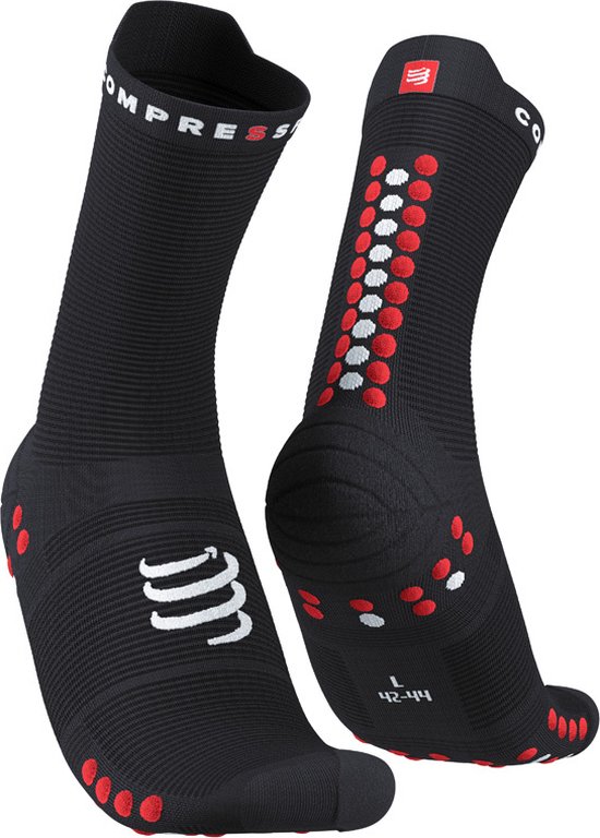 Pro Racing Socks v4.0 Run High - Black/Red