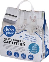 Duvo+ white mineral kattenbakvulling 10l