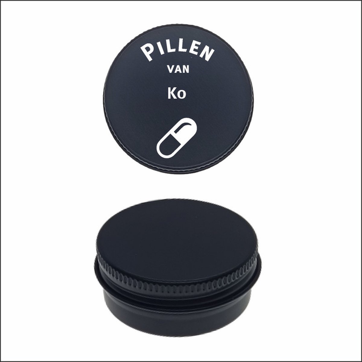 Goedkoopste Pillen Blikje Met Naam Gravering - Ko