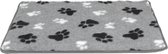 Hundos Vetbed met voetprint Maat XL 116 x 77 cm Grijs