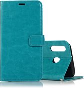 Mobigear Telefoonhoesje geschikt voor Samsung Galaxy A40 Hoesje | Mobigear Wallet Bookcase Portemonnee | Pasjeshouder voor 3 Pasjes | Telefoonhoesje voor Pinpas / OV Kaart / Rijbewijs - Turquoise