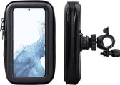 Shop4 - Samsung Galaxy S22 Plus Fietshouder Stuur Spatwaterdicht Zwart