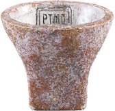 PTMD Githa Ronde Bloempot - H8 x Ø9 cm - Cement - Roze