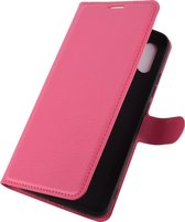 Mobigear Telefoonhoesje geschikt voor Xiaomi Redmi 9A Hoesje | Mobigear Classic Bookcase Portemonnee | Pasjeshouder voor 3 Pasjes | Telefoonhoesje voor Pinpas / OV Kaart / Rijbewijs - Magenta