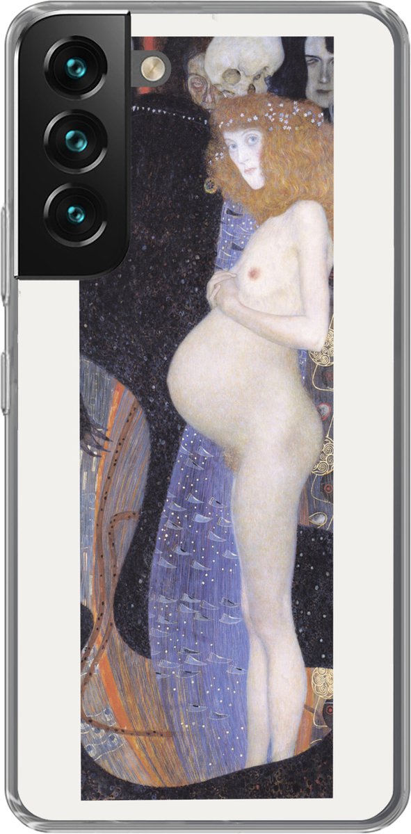 Telefoonhoesje Geschikt voor Samsung Galaxy S22 hoesje - Hope I - Gustav Klimt - Siliconen Telefoonhoesje Telefoonhoesje