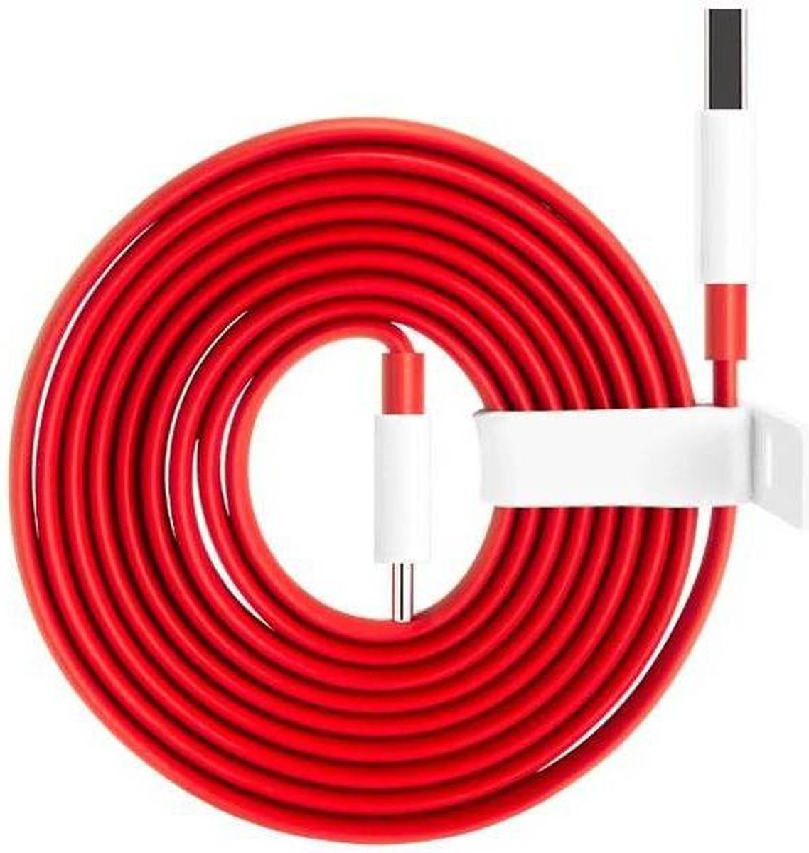 Originele OnePlus USB-C Dash Fast Charge Kabel Plat - Rood