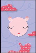 Poster Kinderkamer zonder lijst - Poster Babykamer - Jongen en Meisje - Wanddecoratie - Kinderposters - Cadeau - Dreaming Hamster - 30 x 45 cm