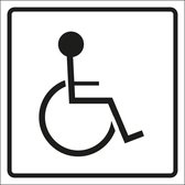 Panneau pour fauteuil roulant - plastique - blanc 300 x 300 mm