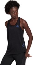 adidas Adizero Tank Top Dames - sportshirts - zwart - maat M