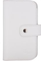Hoesje - Senza - Slide Serie - Echt Leer Bookcase - Wit - Hoesje Geschikt Voor