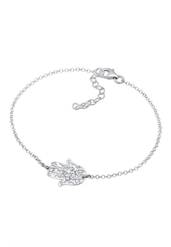 Elli Armband Hamsa Hand der Fatima Kristalle 925 Silber