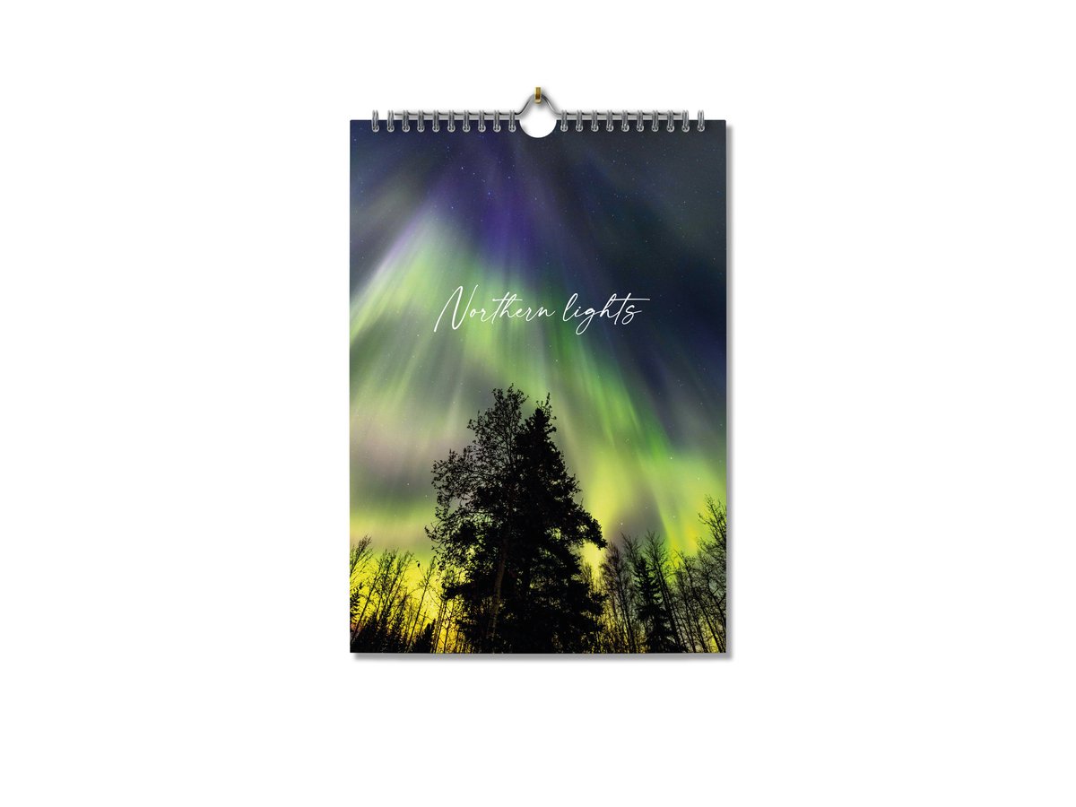 Editoo Northern Lights - Verjaardagskalender - A4 - 13 pagina's