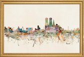 JUNIQE - Poster met houten lijst Munich -30x45 /Kleurrijk