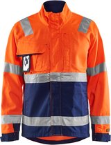 Blaklader Jack High Vis 4064-1811 - High Vis Oranje/Marineblauw - 5XL