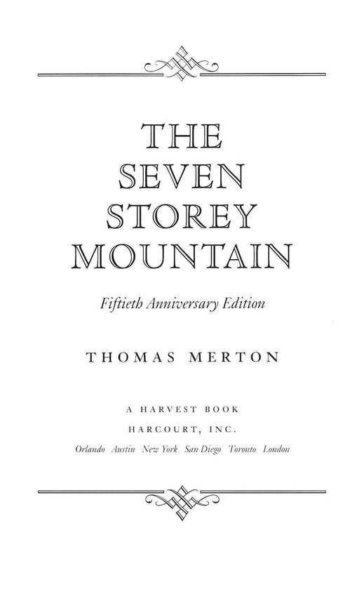 The Seven Storey Mountain - cover