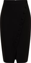 WE Fashion Dames kokerrok met knoopsluiting