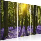 Schilderij - Hyacinth Field (3 Parts).