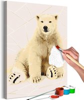 Doe-het-zelf op canvas schilderen - Lovely Bear.
