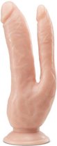 Dr Skin - Dr. Skin - Dubbele Dildo 21 cm - Vanilla - Dildo - Vibrator - Penis - Penispomp - Extender - Buttplug - Sexy - Tril ei - Erotische - Man - Vrouw - Penis - Heren - Dames