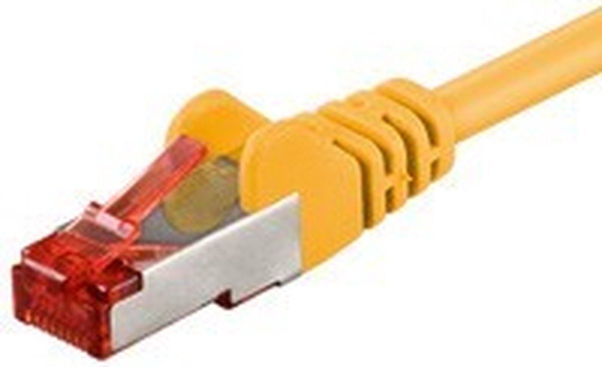 Danicom CAT6 S/FTP (PIMF) patchkabel - 3 meter geel - netwerkkabel - internetkabel - UTP kabel - RJ45 - 1000 mbit/s