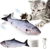 Elektrisch kattenspeelgoed vis usb-oplaadbaar wasbaar