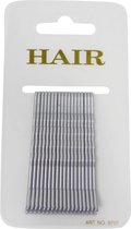 Haarspeld - Haarschuifje 6.0cm Basic Effen - Zilver - 18 stuks