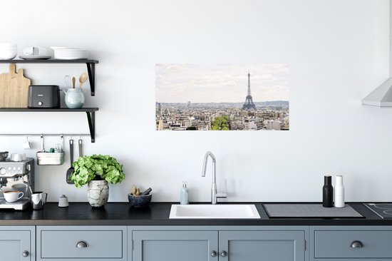 Affiche skyline de Paris - 80x40 cm
