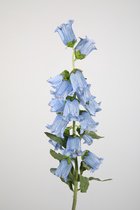 Kunstbloem - Campanula - klokje - topkwaliteit decoratie - 2 stuks - zijden bloem - licht blauw - 90 cm hoog
