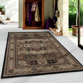 Flycarpets Klassieke Vloerkleed - Bukhara Oosters Motief - Zwart  - 200x290 cm