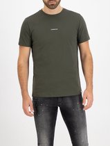 Purewhite -  Heren Regular Fit  Essential T-shirt  - Groen - Maat L