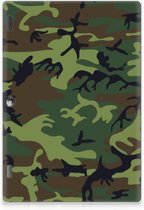 Tablethoesje met foto Lenovo Tab 10 | Tab 2 A10-30 Bumper Camouflage met doorzichte zijkanten