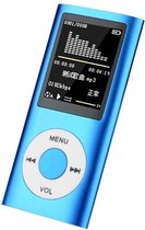 DrPhone X7 Mp3 Mp4 – Audio Speler – Aux – LCD Display - Audio Media Speler + Oordoppen - Blauw