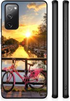 Telefoonhoesje Geschikt voor Samsung Galaxy S20 FE Hoesje maken met Zwarte rand Amsterdamse Grachten
