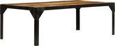 Decoways - Salontafel 110 cm massief ruw mangohout en staal