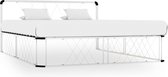 Decoways - Bedframe metaal wit 160x200 cm