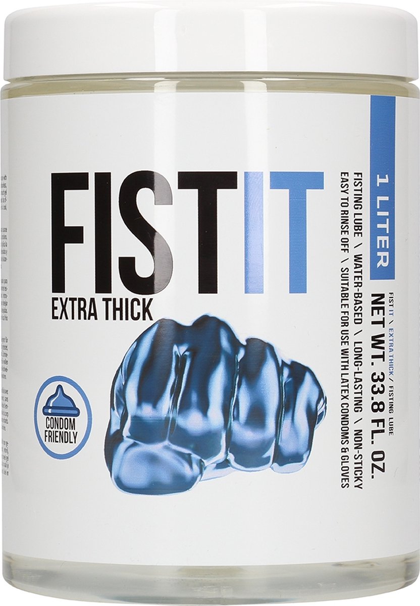 Goedkoopste Shots Pharmquests waterbasis glijmiddel Fist It - Extra Thick wit,blauw