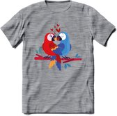 Valentijn T-Shirt | Grappig Valentijnsdag Cadeautje voor Hem en Haar | Dames - Heren - Unisex | Kleding Cadeau | - Donker Grijs - Gemaleerd - M