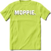 Moppie - Valentijn T-Shirt | Grappig Valentijnsdag Cadeautje voor Hem en Haar | Dames - Heren - Unisex | Kleding Cadeau | - Groen - XL