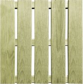 12 st Terrastegels 50x50 cm FSC hout groen