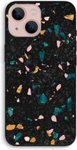 Case Company® - iPhone 13 hoesje - Terrazzo N°10 - 100% Biologisch Afbreekbaar - Duurzaam - Biodegradable Soft Case - Milieuvriendelijke Print op Achterkant - Zwarte Zijkanten - Bescherming O