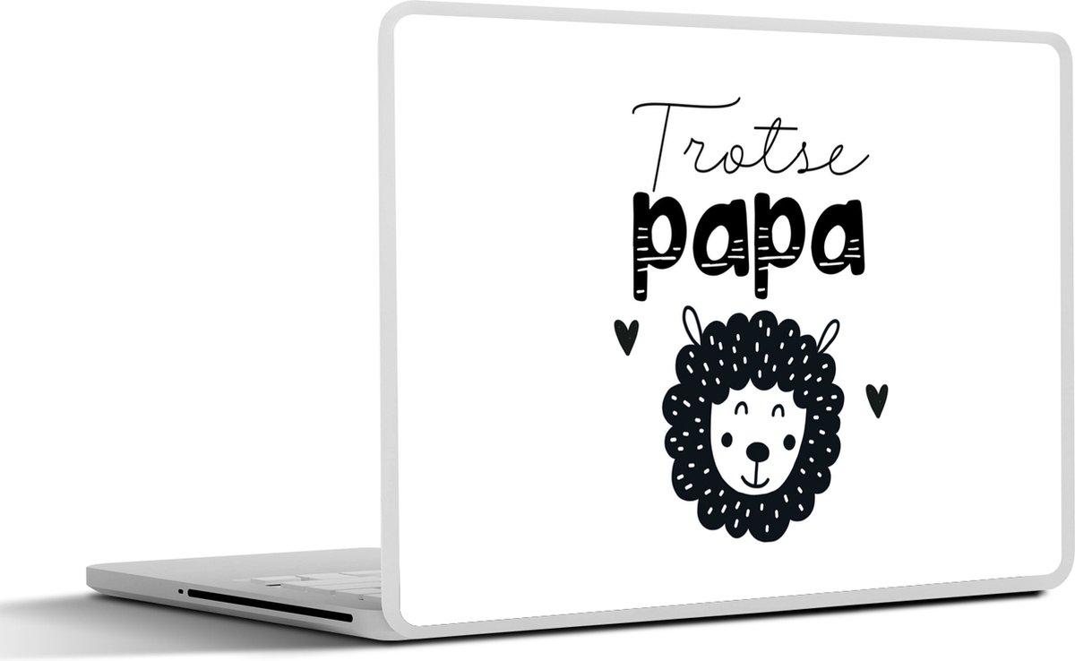 Laptop sticker - 13.3 inch - Quotes - Trotse papa - Spreuken - Papa - 31x22,5cm - Laptopstickers - Laptop skin - Cover