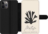 Bookcase Geschikt voor iPhone 11 Pro Max telefoonhoesje - Bloemen - Abstract - Matisse - Met vakjes - Wallet case met magneetsluiting