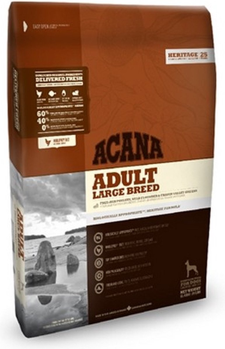 Acana Heritage Adult Large Breed Dog 17 kg - Hond