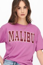 Jacqueline de Yong T-shirt Jdytulsa Life S/s Print Top Jrs 15247469 Bodacious/malibu Dames Maat - XL