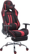 Racing Gaming Bureaustoel Kerimaki V1 Stof met voetensteun, Zwart/Rood