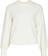 Object Trui Objnovia L/s Knit Pullover 119 23037960 Cloud Dancer Dames Maat - S